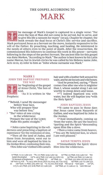 NKJV, Personal Size Reference Bible, Sovereign Collection, Leathersoft, Brown, Red Letter, Thumb Indexed, Comfort Print : Holy Bible, New King James - Imagen 7