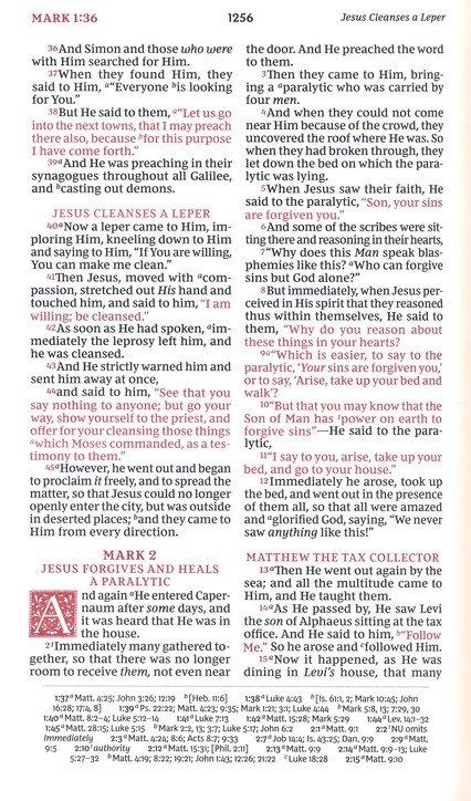 NKJV, Personal Size Reference Bible, Sovereign Collection, Leathersoft, Brown, Red Letter, Thumb Indexed, Comfort Print : Holy Bible, New King James - Imagen 9