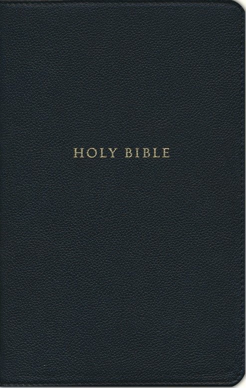 NKJV, Personal Size Reference Bible, Sovereign Collection, Genuine Leather, Black, Red Letter, Comfort Print: Holy Bible, New King James Version