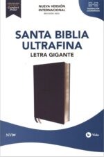 NVI Santa Biblia Ultrafina, Letra Gigante, Imitación Piel Azul Marino