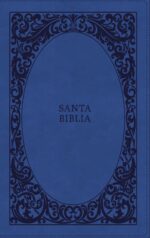 Biblia Reina Valera 1960, Tierra Santa, Ultrafina Letra Grande, Imitación Piel Azul, Con Cierre