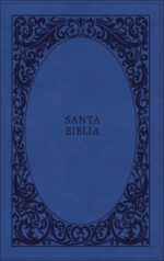 Alternative view of Biblia Reina Valera 1960, Tierra Santa, Ultrafina Letra Grande, Imitación Piel Azul, Con Cierre