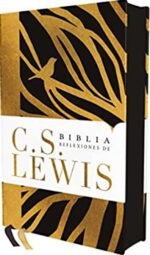 Reina Valera Revisada, Biblia Reflexiones, Negro, Interior A Dos Colores, Comfort Print,  Tapa Dura - C. S. Lewis