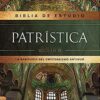 Reina Valera Revisada, Biblia De Estudio Patrística, Imitación Piel Marrón, Interior A Dos colores, Con Índice, Palabras De Jesús En Rojo
