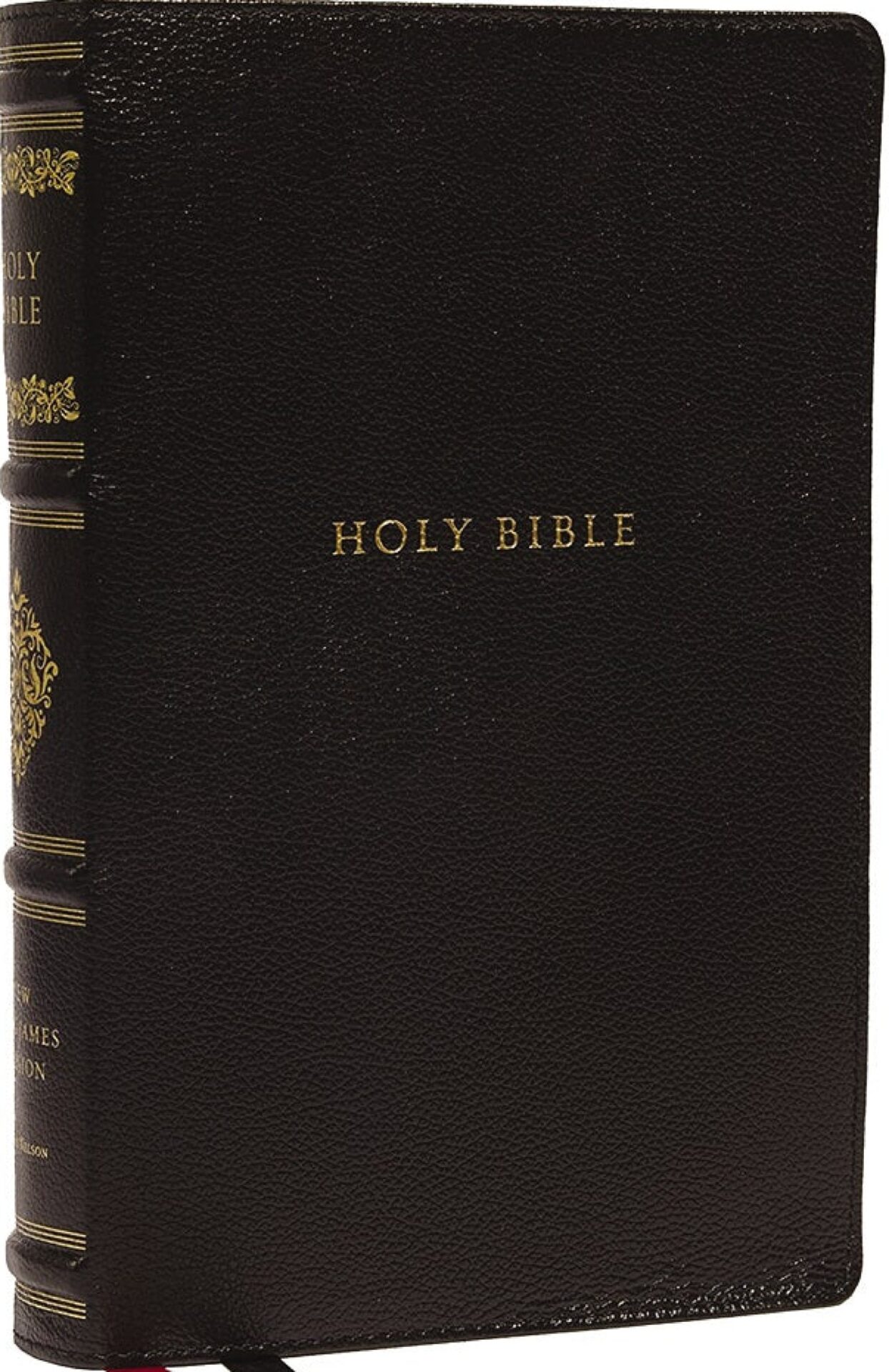 NKJV, Personal Size Reference Bible, Sovereign Collection, Genuine Leather, Black, Red Letter, Thumb Indexed, Comfort Print: Holy Bible, New King James Version
