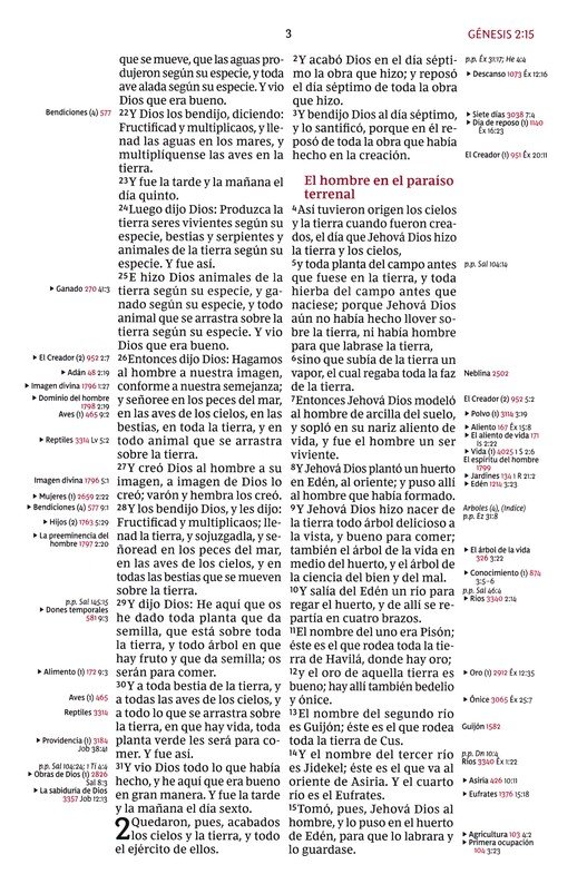 RVR 1960 Biblia de Referencia Thompson, Imitación Piel, Azul Añil Con Índice - Imagen 5