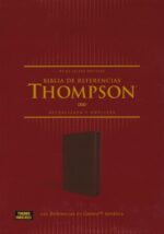 RVR 1960 Biblia de Referencia Thompson, Imitación Piel, Café  Con Índice Y Cierre