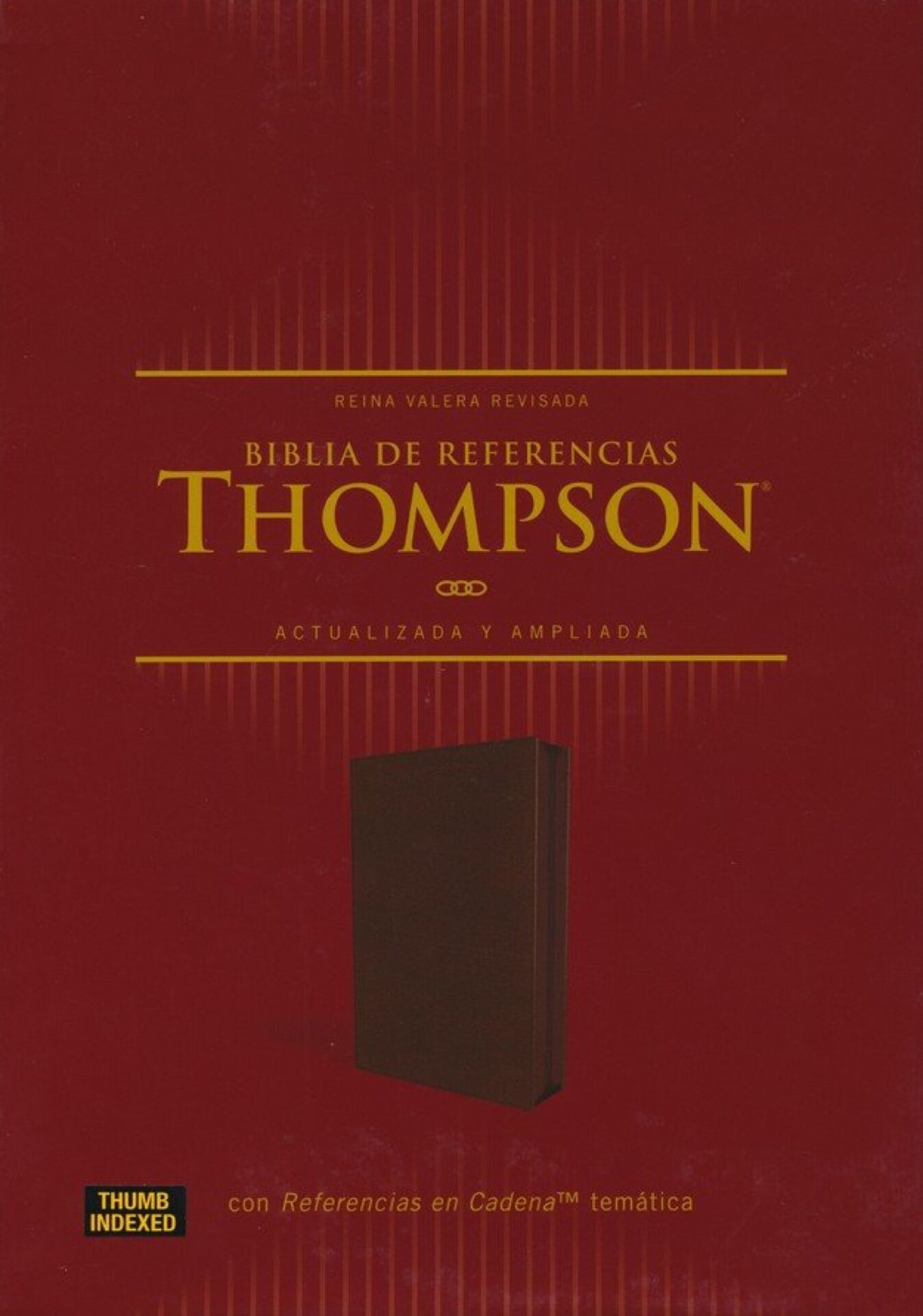 RVR 1960 Biblia de Referencia Thompson, Imitación Piel, Café Con Índice Y Cierre