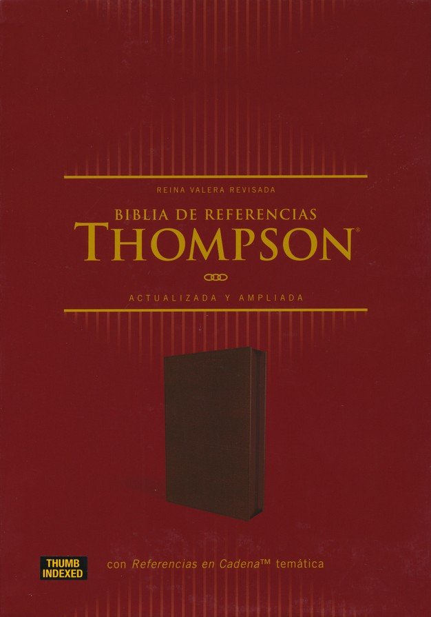 RVR 1960 Biblia de Referencia Thompson, Imitación Piel, Café Con Índice Y Cierre - Imagen 2