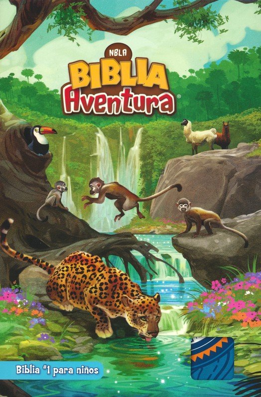 NBLA Biblia Aventura, Imitación Piel Azul, Interior A Color, Con Cierre, Edición Especial - Imagen 2