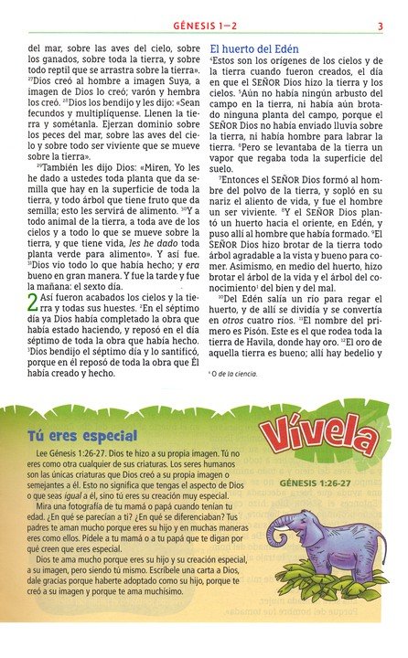 NBLA Biblia Aventura, Imitación Piel Azul, Interior A Color, Con Cierre, Edición Especial - Imagen 5