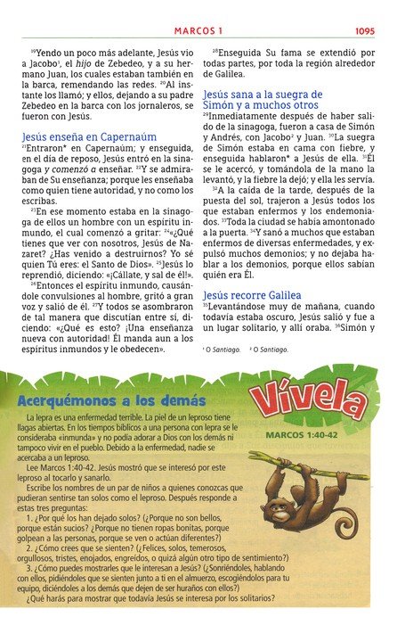 NBLA Biblia Aventura, Imitación Piel Azul, Interior A Color, Con Cierre, Edición Especial - Imagen 8