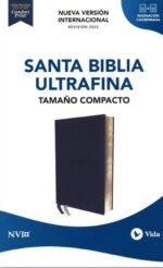 NVI, Santa Biblia, Texto Revisado 2022, Ultrafina, Tamaño Compacto, Imitación Piel Azul Marino, Palabras De Jesús En Rojo, Comfort Print