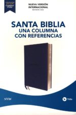 Alternative view of NVI Santa Biblia, Una Columna Con Referencias, Imitación Piel Azul Marino
