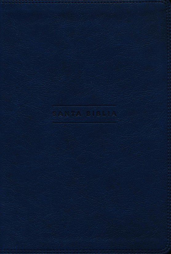 NVI Santa Biblia, Una Columna Con Referencias, Imitación Piel Azul Marino - Imagen 3