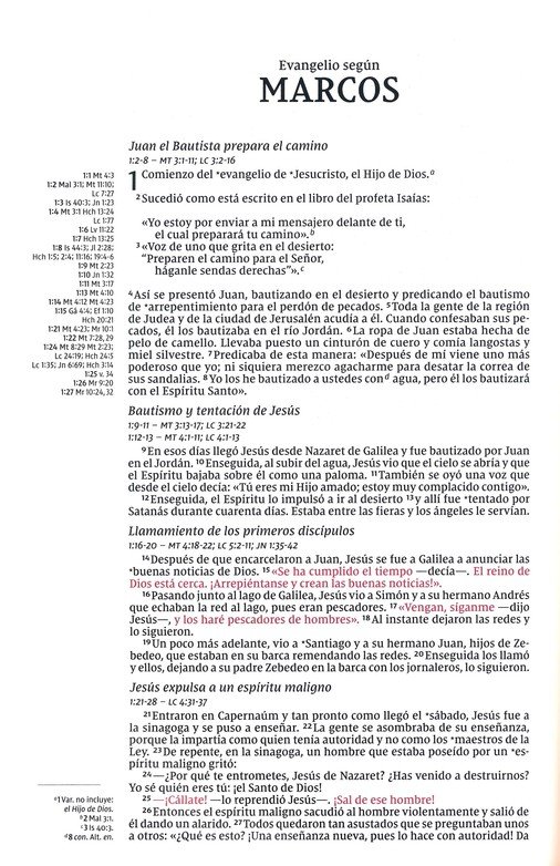 NVI Santa Biblia, Una Columna Con Referencias, Imitación Piel Azul Marino - Imagen 7