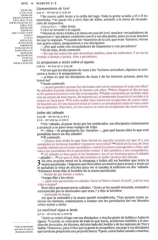 NVI Santa Biblia, Una Columna Con Referencias, Imitación Piel Azul Marino - Imagen 9
