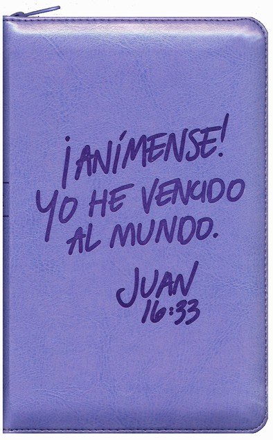 NVI, Santa Biblia, Texto Revisado 2022, Ultrafina, Tamaño Compacto, Imitación Piel Azul Lavanda, Con Cierre, Palabras De Jesús en Rojo, Comfort Print - Imagen 3