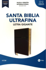 NVI Santa Biblia Ultrafina, Letra Gigante, Imitación Piel Negro