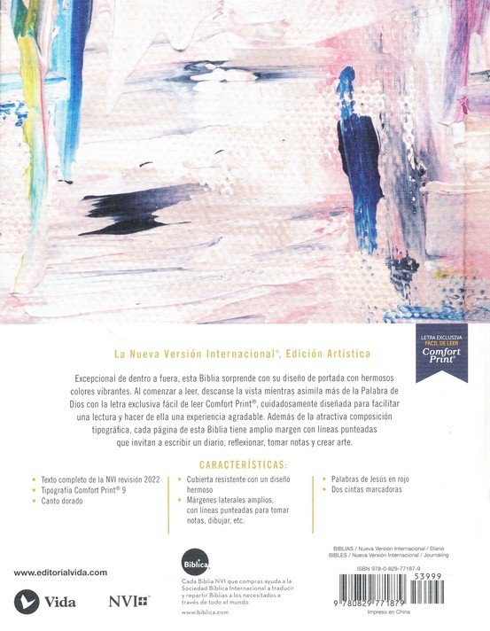 NVI, Santa Biblia, Texto Revisado 2022, Edición Artística, Tapa Dura, Palabras De Jesús En Rojo, Comfort Print - Imagen 12