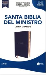 NVI Santa Biblia Edición de Ministro, Imitación Piel Azul Marino Con Índice