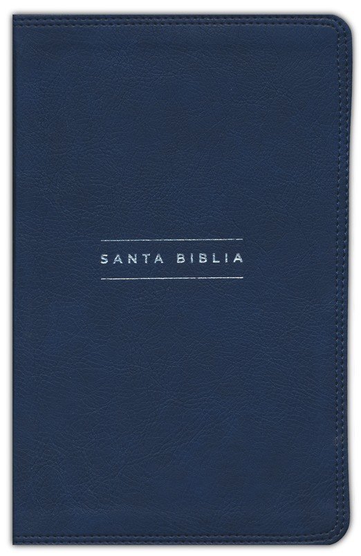 NVI Santa Biblia Edición de Ministro, Imitación Piel Azul Marino Con Índice - Imagen 3