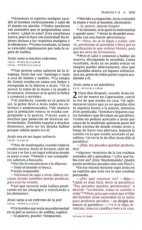 NVI Santa Biblia Edición de Ministro, Imitación Piel Azul Marino Con Índice - Imagen 8