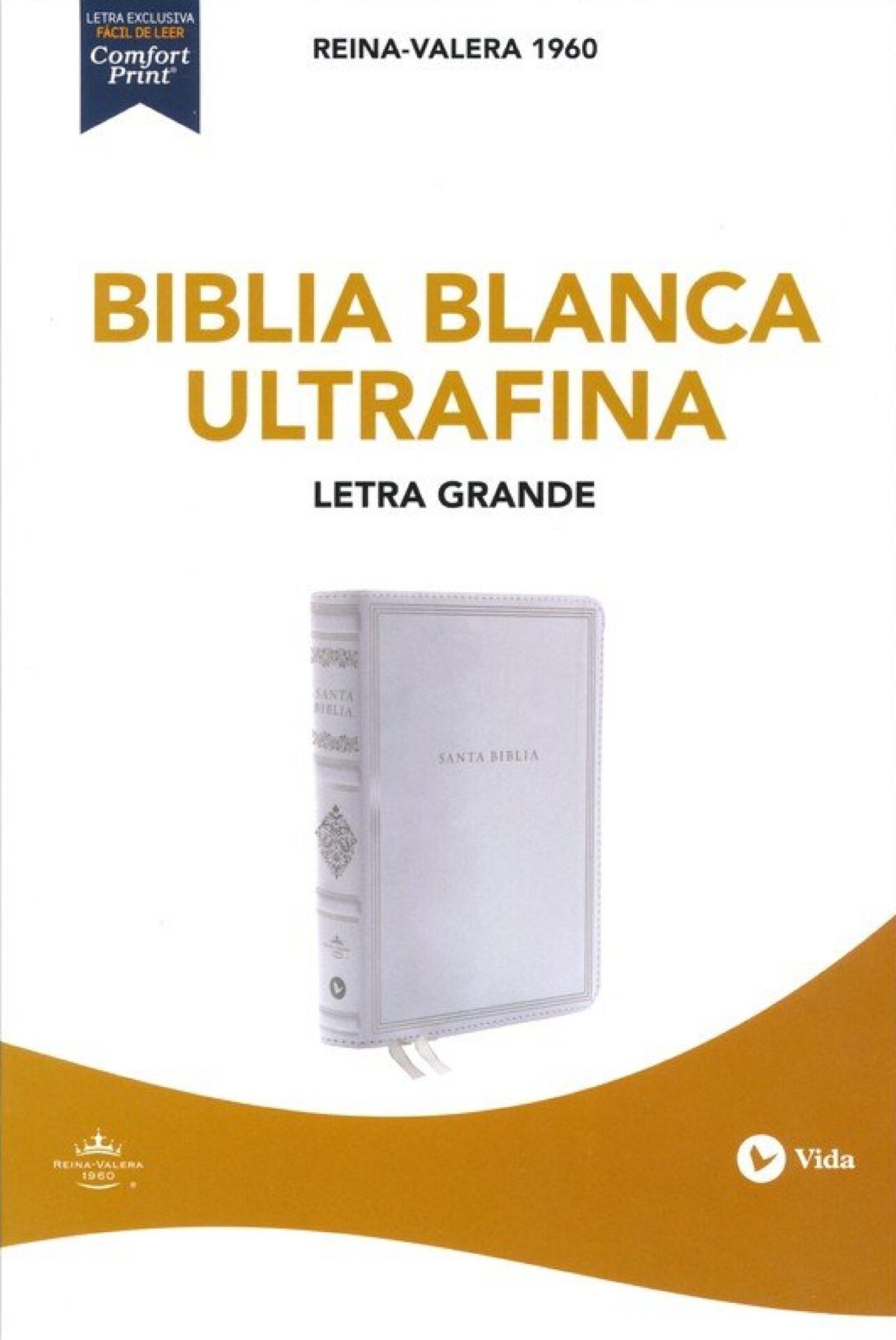 RVR60 Biblia Ultrafina Letra Grande Blanca