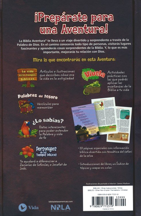 NBLA Biblia Aventura, Tapa Dura, Interior A Color, Con Cierre Magnético - Imagen 9