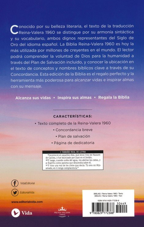 Reina Valera 1960 Santa Biblia Edición Económica, Tapa Blanda, Paisaje - Imagen 9