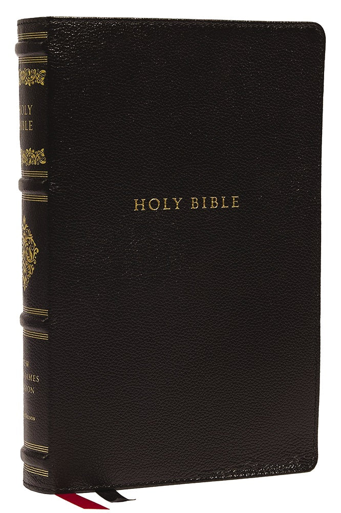 NKJV, Personal Size Reference Bible, Sovereign Collection, Genuine Leather, Black, Red Letter, Thumb Indexed, Comfort Print: Holy Bible, New King James Version - Imagen 11
