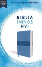 Biblia Para Niños NVI, Texto Revisado 2022, Imitación Piel Azul Celeste, Comfort Print
