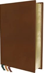 NASB, The Grace and Truth Study Bible, Premium Goatskin Leather, Brown, Premier Collection, Black Letter, 1995 Text, Art Gilded Edges, Comfort Print