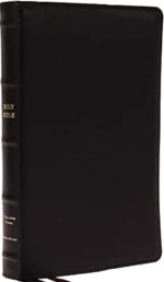 KJV, Thinline Bible, Large Print, Premium Goatskin Leather, Black, Premier Collection, Red Letter, Comfort Print : Holy Bible, King James Version