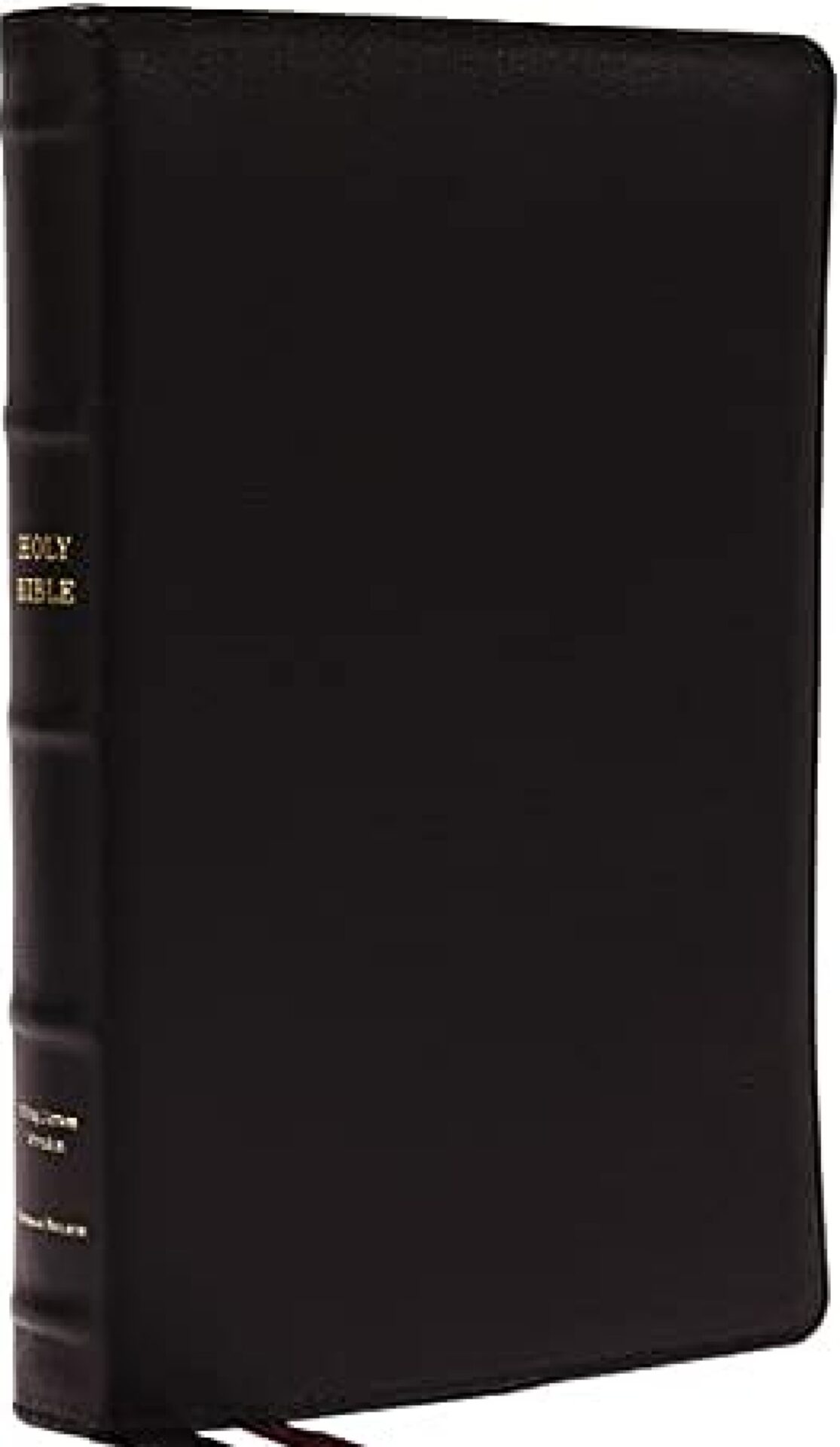 KJV, Thinline Bible, Large Print, Premium Goatskin Leather, Black, Premier Collection, Red Letter, Comfort Print : Holy Bible, King James Version