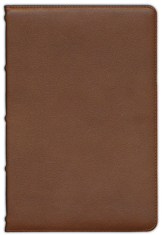 NKJV, Reference Bible, Classic Verse-by-Verse, Center-Column, Premium Goatskin Leather, Brown, Premier Collection, Red Letter, Comfort Print : Holy Bible, New King James Version - Imagen 3