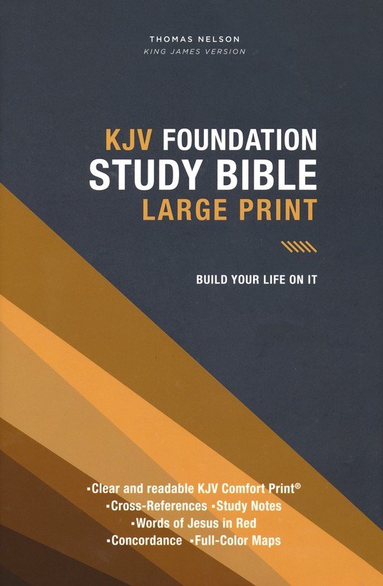 KJV, Foundation Study Bible, Large Print, Hardcover, Red Letter, Comfort Print : Holy Bible, King James Version - Imagen 2