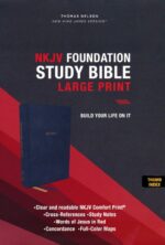 Alternative view of NKJV, Foundation Study Bible, Large Print, Leathersoft, Blue, Red Letter, Thumb Indexed, Comfort Print : Holy Bible, New King James Version