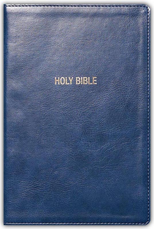 NKJV, Foundation Study Bible, Large Print, Leathersoft, Blue, Red Letter, Thumb Indexed, Comfort Print : Holy Bible, New King James Version - Imagen 3