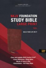 Alternative view of NKJV, Foundation Study Bible, Large Print, Leathersoft, Brown, Red Letter, Thumb Indexed, Comfort Print : Holy Bible, New King James Version
