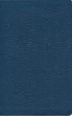 NKJV, Single-Column Reference Bible, Genuine Leather, Blue, Comfort Print : Holy Bible, New King James Version