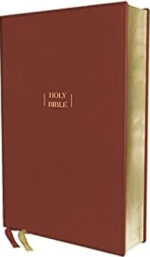 NIV, Wide Margin Bible, Leathersoft, Brown, Red Letter, Comfort Print