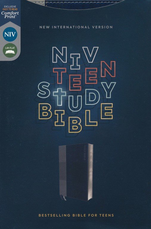 NIV, Teen Study Bible, Leathersoft, Blue, Comfort Print - Imagen 2