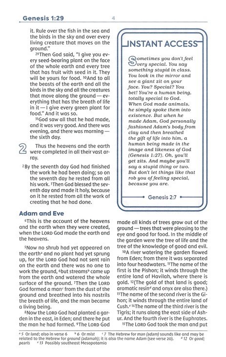 NIV, Teen Study Bible, Leathersoft, Blue, Comfort Print - Imagen 8