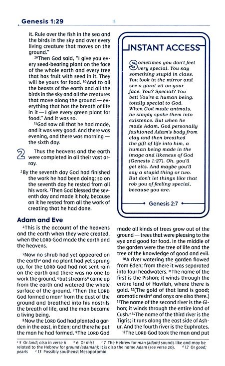 NIV, Teen Study Bible, Hardcover, Navy, Comfort Print - Imagen 5