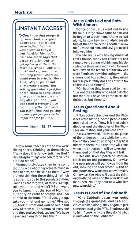 NIV, Teen Study Bible, Hardcover, Navy, Comfort Print - Imagen 8