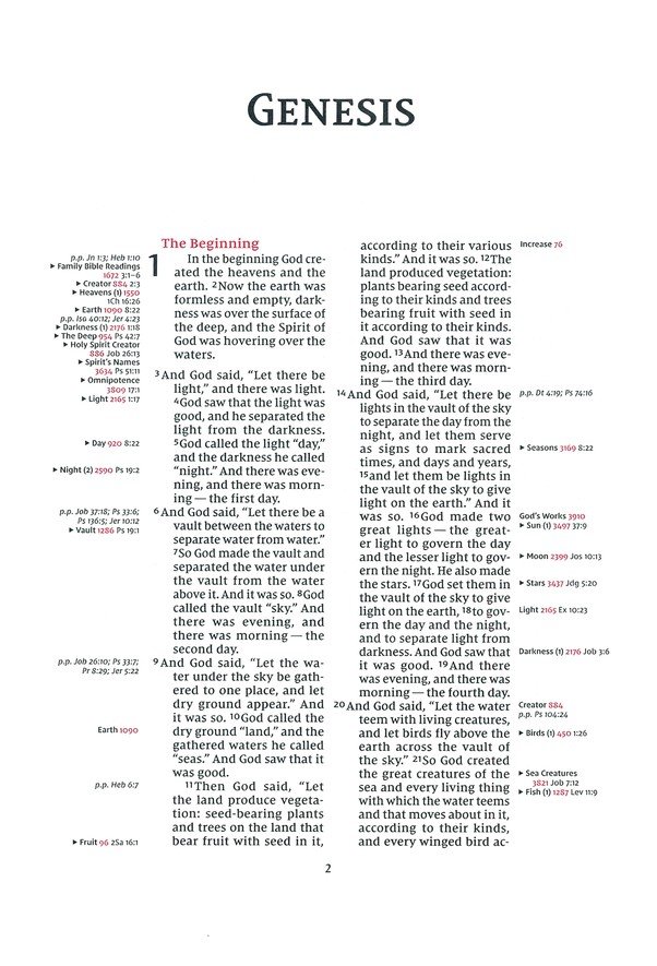 NIV, Thompson Chain-Reference Bible, Large Print, European Bonded Leather, Black, Thumb Indexed, Red Letter, Comfort Print - Imagen 4