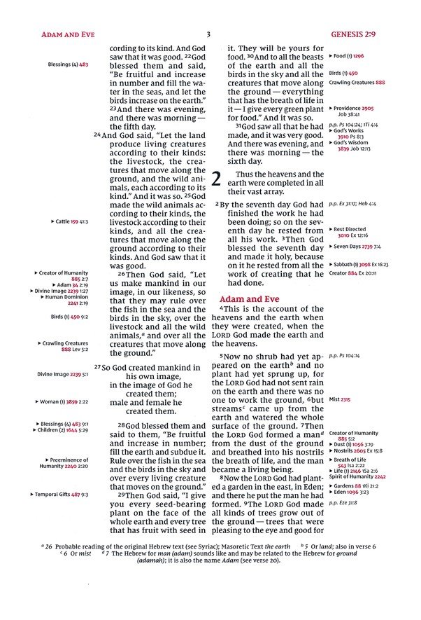 NIV, Thompson Chain-Reference Bible, Large Print, European Bonded Leather, Black, Thumb Indexed, Red Letter, Comfort Print - Imagen 5