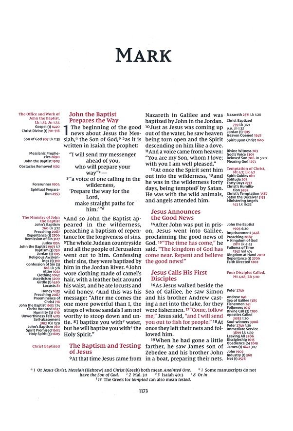 NIV, Thompson Chain-Reference Bible, Large Print, European Bonded Leather, Black, Thumb Indexed, Red Letter, Comfort Print - Imagen 7