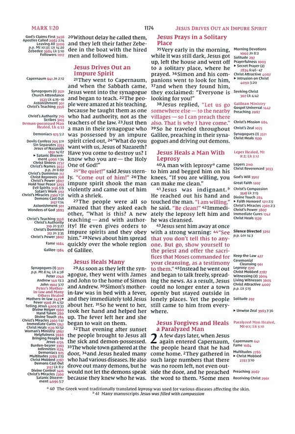 NIV, Thompson Chain-Reference Bible, Large Print, European Bonded Leather, Black, Thumb Indexed, Red Letter, Comfort Print - Imagen 8